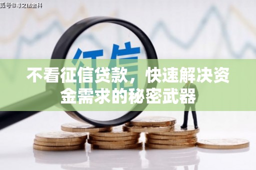 乌尔禾不看征信贷款，快速解决资金需求的秘密武器