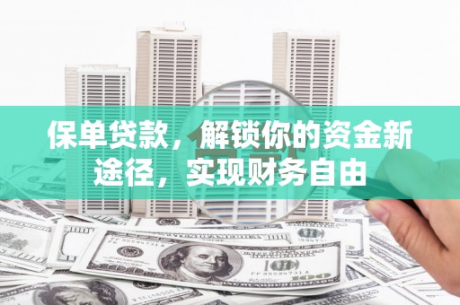 乌尔禾保单贷款，解锁你的资金新途径，实现财务自由