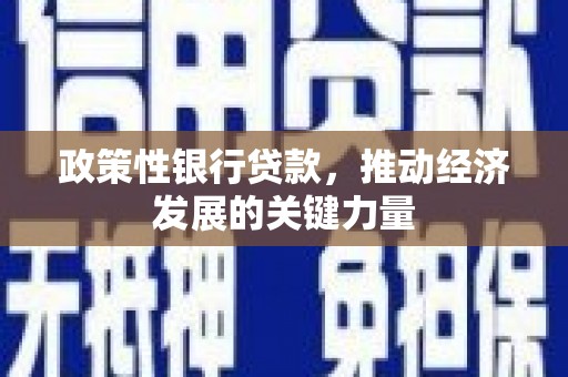 乌尔禾政策性银行贷款，推动经济发展的关键力量