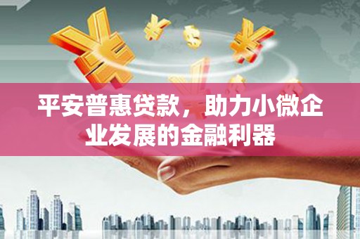 乌尔禾平安普惠贷款，助力小微企业发展的金融利器